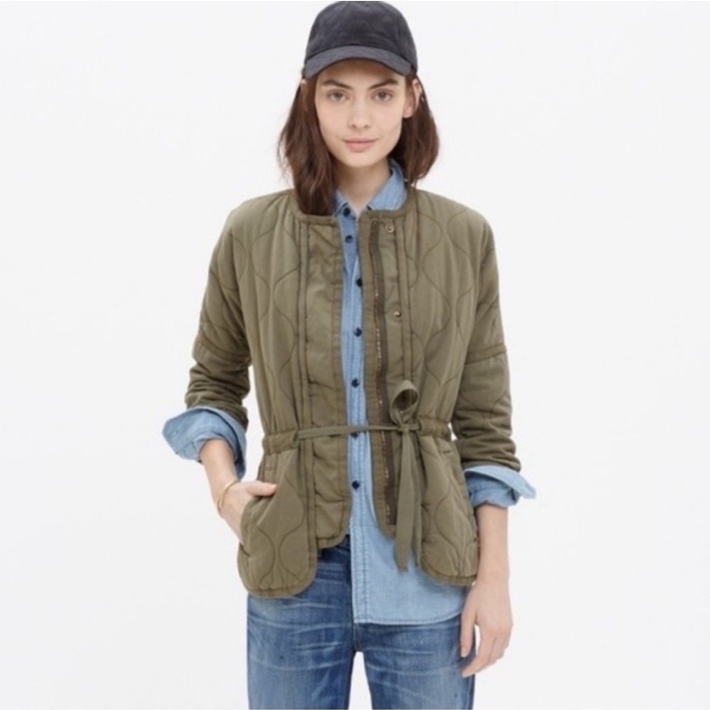 Madewell quilted drawstring jacket